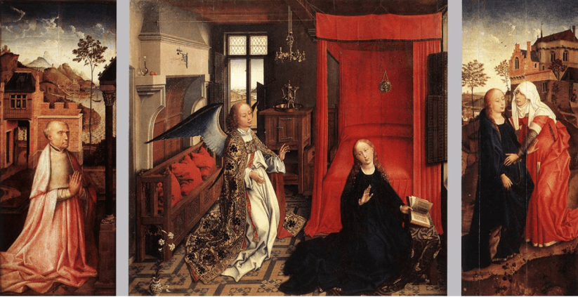 Rogier van der Weyden - annunciation - Louvre